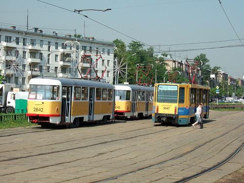 Два трамвая столкнулись у метро «Бульвар Рокоссовского»