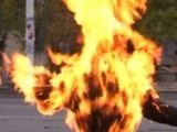 В Москве мужчина совершил акт самосожжения