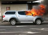 В Солнечногорске сгорела машина