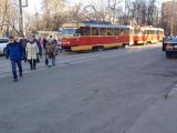 На юге Москвы встали трамваи